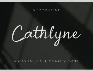 Cathlyne font