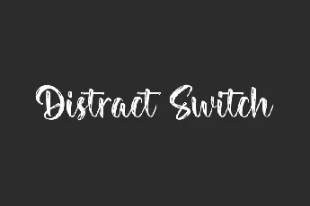 Distract Switch font