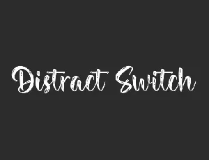 Distract Switch font