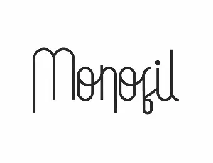 Monofil font