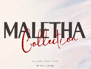 Maletha Collection font