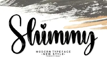 Shimmy Script font