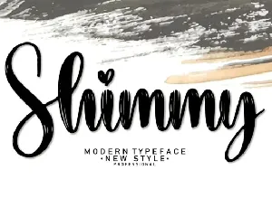 Shimmy Script font