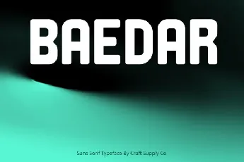 Baedar font