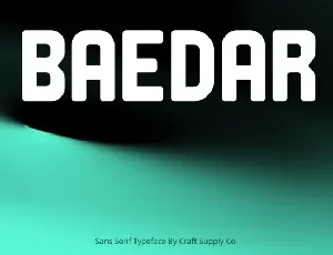 Baedar font