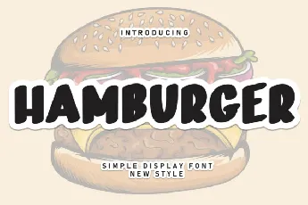 Hamburger Brush font