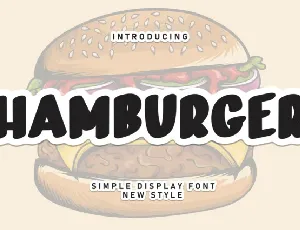 Hamburger Brush font