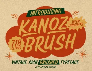 Kanoz Brush font