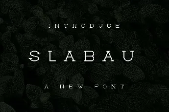 Slabau font