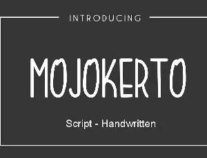 Mojokerto font