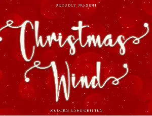 Christmas Wind-PERSONAL USE font