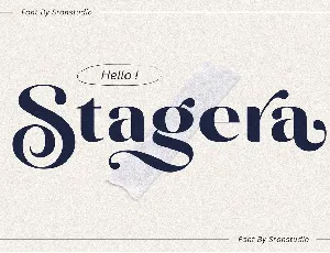 Stagera font