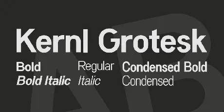 Kernl Grotesk font