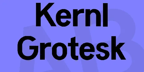 Kernl Grotesk font