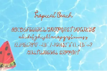 Tropical Beach font