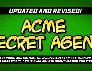 ACME Secret Agent BB font