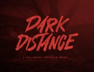 Dark Distance font