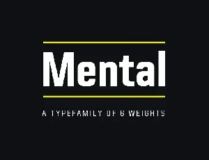 Mental Family font