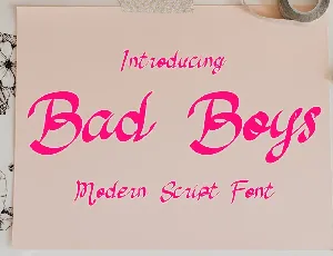 Bad Boys font