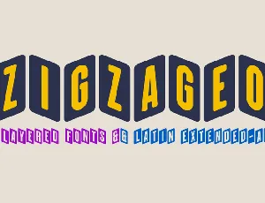 Zigzageo font