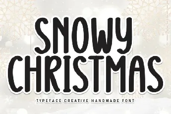 Snowy Christmas Display font