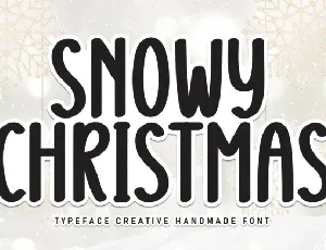 Snowy Christmas Display font