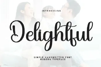 Delightful Script Typeface font