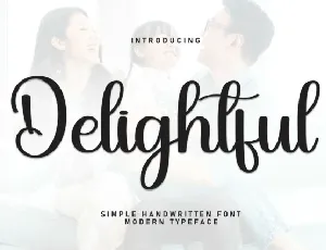 Delightful Script Typeface font