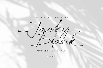 Jacky Black Trial font