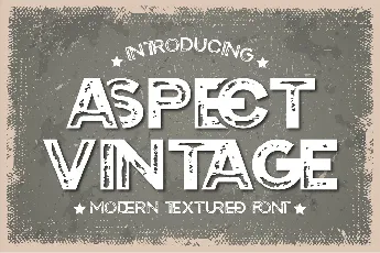 Aspect Vintage font