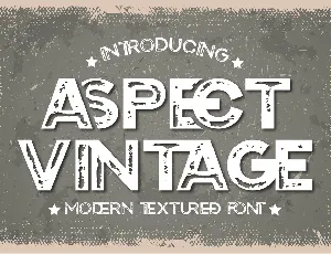 Aspect Vintage font