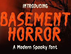 BASEMENT HORROR font