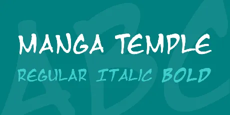 Manga Temple font