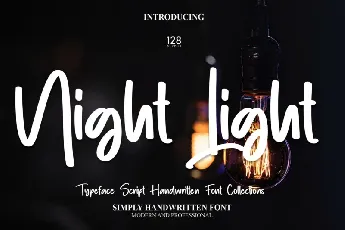 Night Light Script font