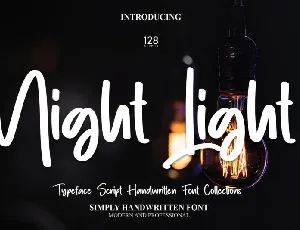 Night Light Script font