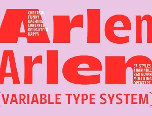 Arlen Family font