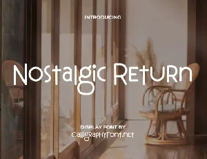 Nostalgic Return font