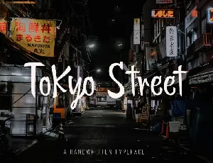 Tokyo Street – Handwritten Typeface font