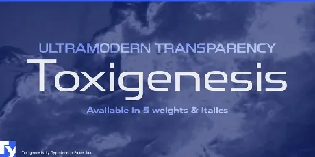 Toxigenesis Family font