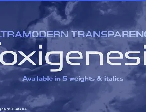 Toxigenesis Family font