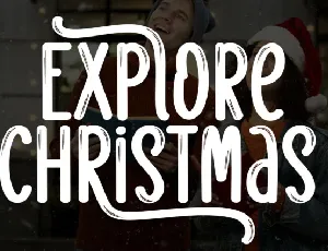 Explore Christmas Brush font