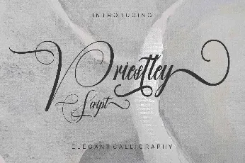 Priestley Script font