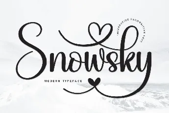 Snowsky font