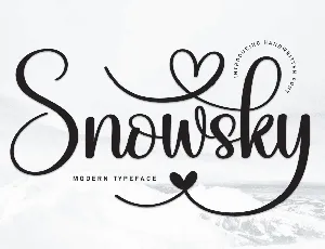 Snowsky font