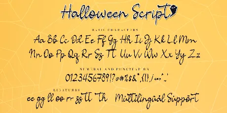 Halloween Script font