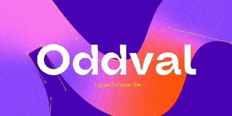 Oddval font