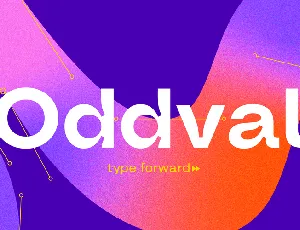 Oddval font