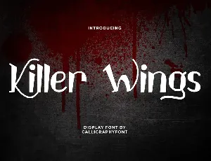 KillerWingsDemo font