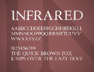 InfraRed font