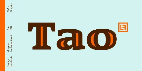 Tao Family font